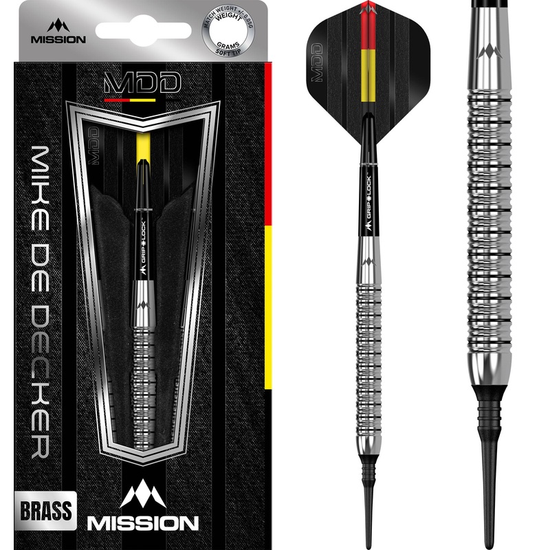 Mission Mike De Decker Darts – Soft Tip – Brass – Tungsten Look – 18g