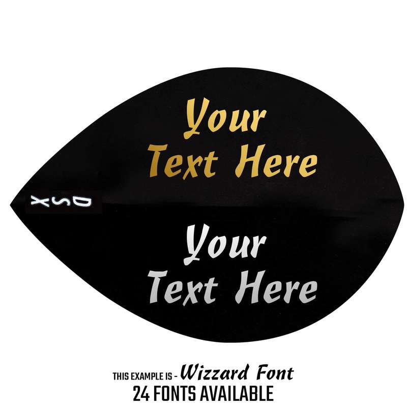 Personalised Flights – Extra Strong – Hot Foil – 5 Sets – Pear – Black Default Title