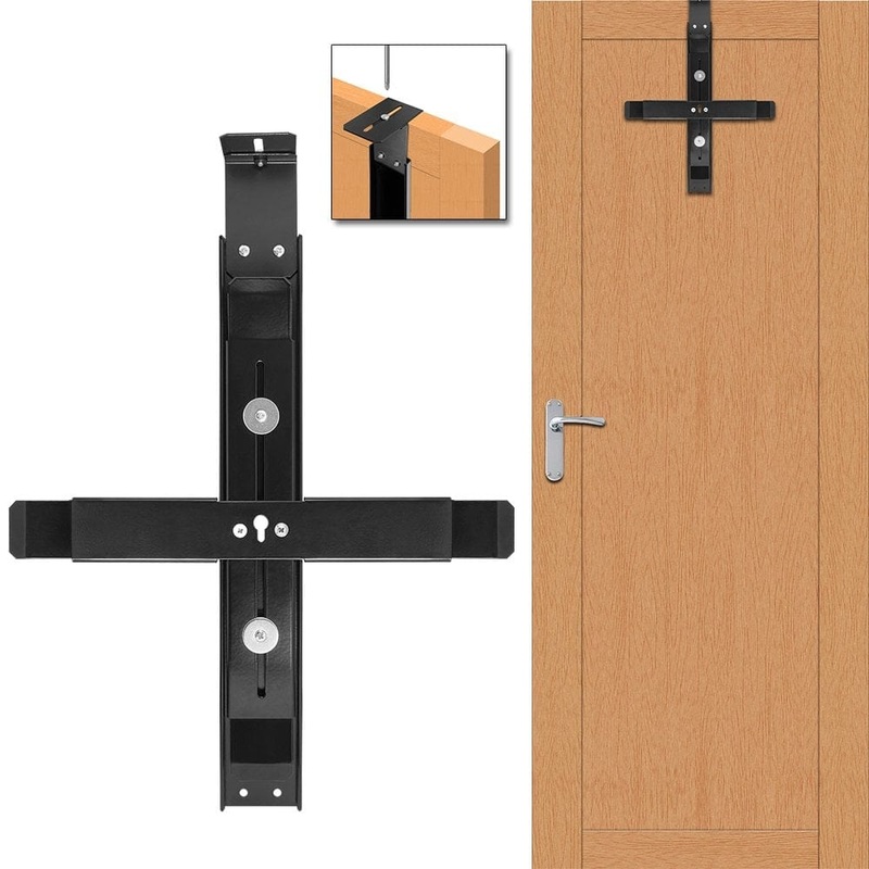 Portable Door Hanger Pro – with Wall Bracket Pro – System – Black