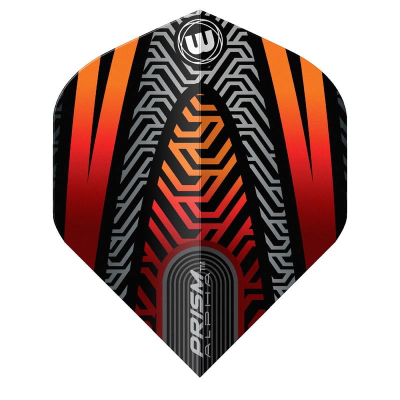 Prism Alpha Black & Orange No2 Dart Flights by Winmau