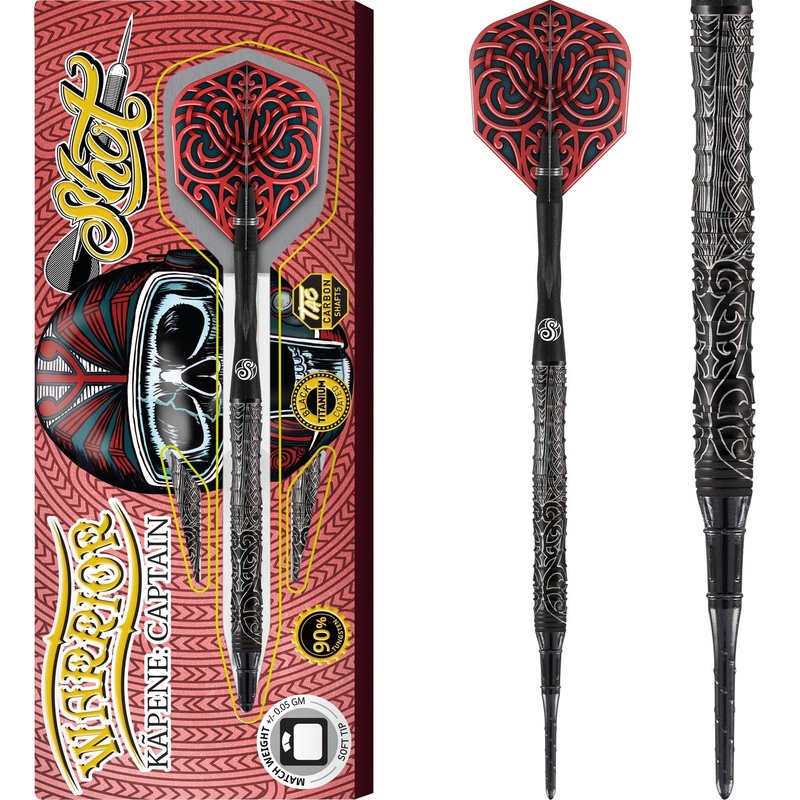 Shot Warrior Darts – Soft Tip – Kapene Captain 18g