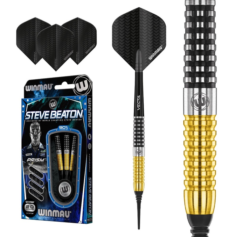 Steve Beaton Special Edition 90% Tungsten Soft Tip Darts by Winmau 20 Gram