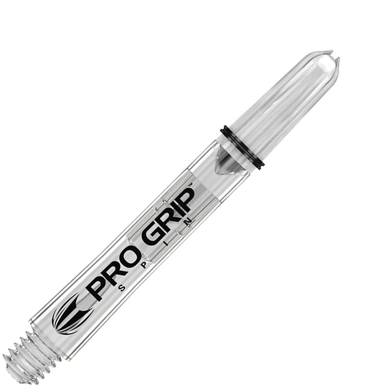 Target Pro Grip Nylon Spinning Dart Shafts Intermediate Clear (3 Sets) Clear Intermediate (41mm in length excluding thread) Nylon