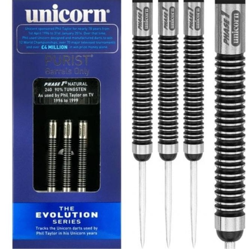 Unicorn Evolution Darts – Steel Tip – Phase 1 Purist – 24g 24g
