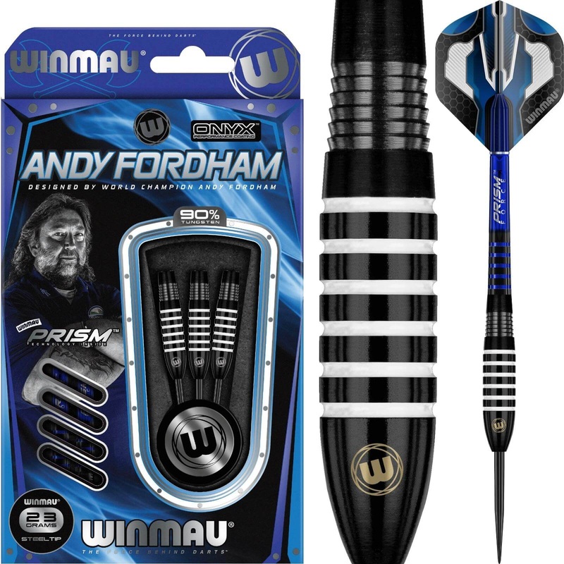 Winmau – Andy Fordham Darts – Steel Tip – 90% Tungsten – 23g 25g 23 grams