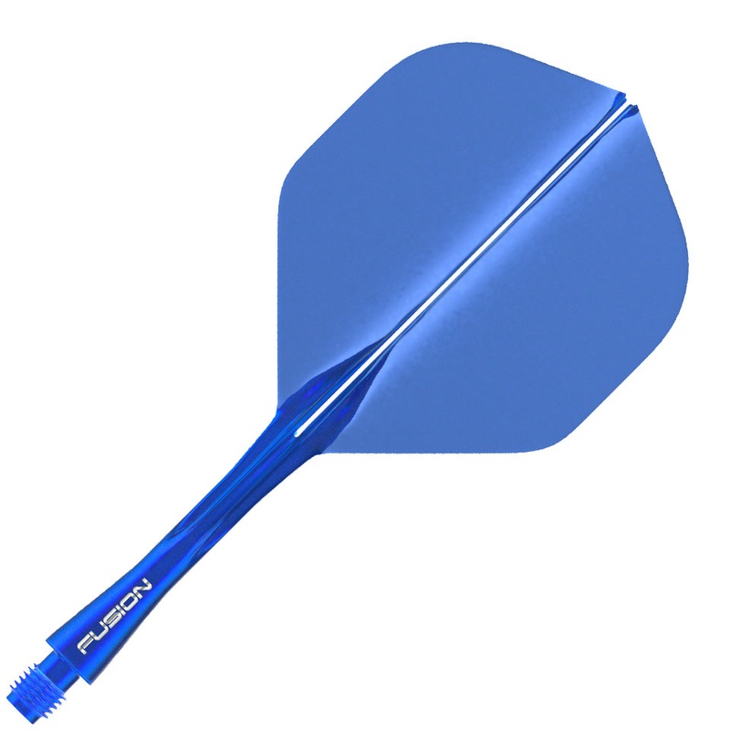 Winmau Fusion Integrated Flight & Shaft System –  No2 Intermediate Azure Blue