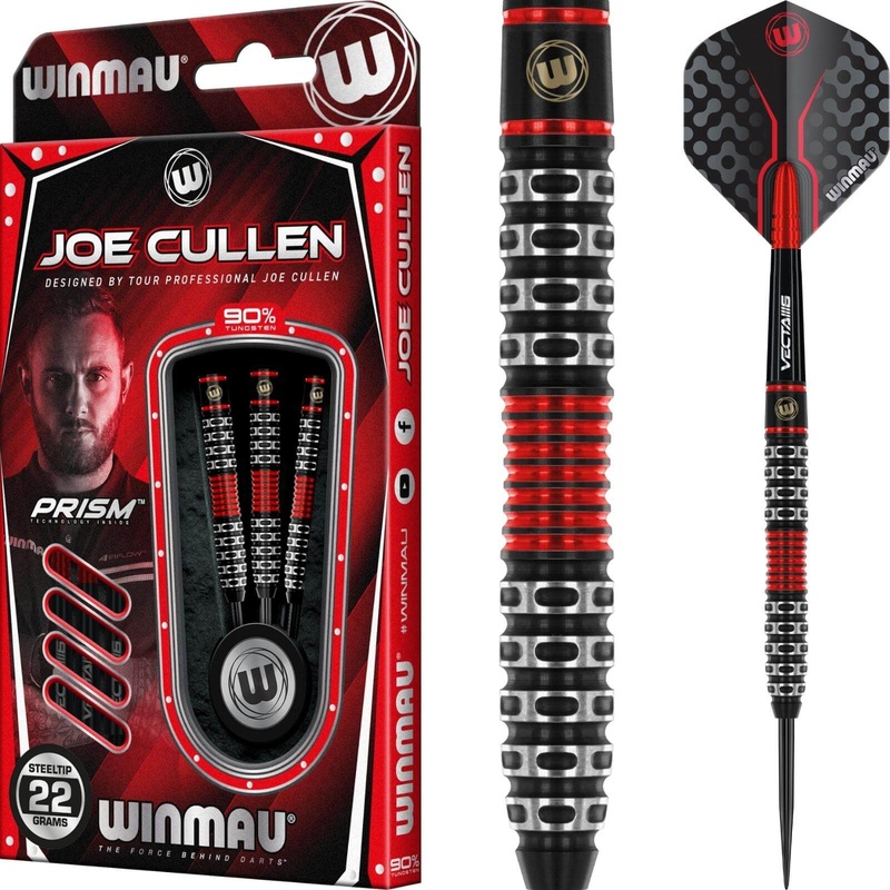 Winmau – Joe Cullen Special Edition Darts – Steel Tip – 90% Tungsten – 22g 24g 26g 22 grams
