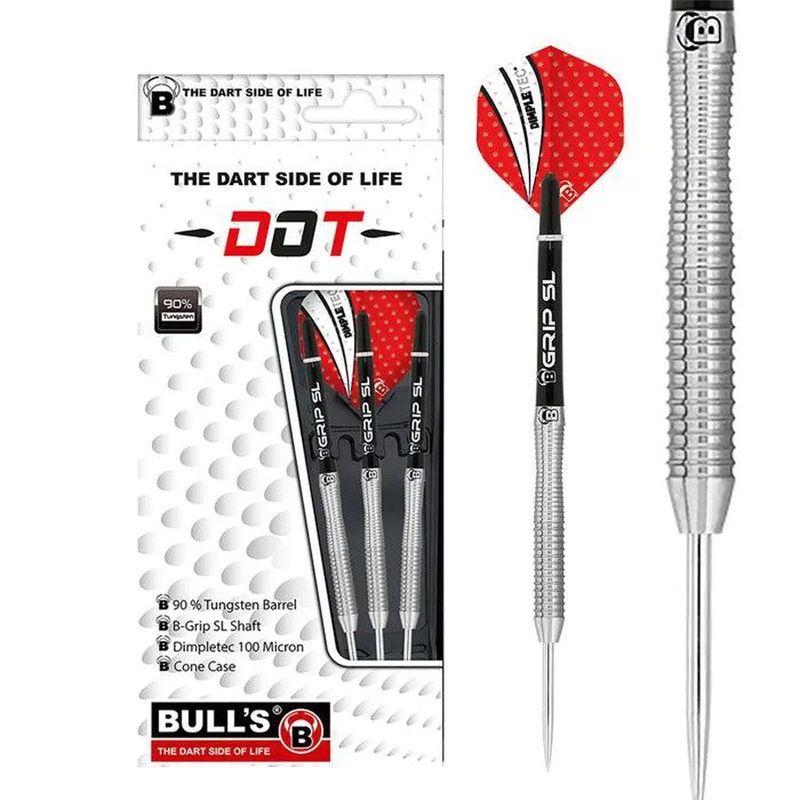 BULL’S Dot D2 90% Tungsten 24 gram Steel Tip Dart Set