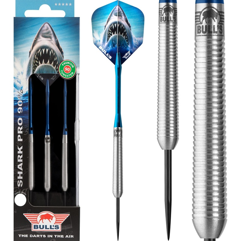 Bulls Shark Pro Darts – Steel Tip Tungsten – Style C – Lightweight 15g