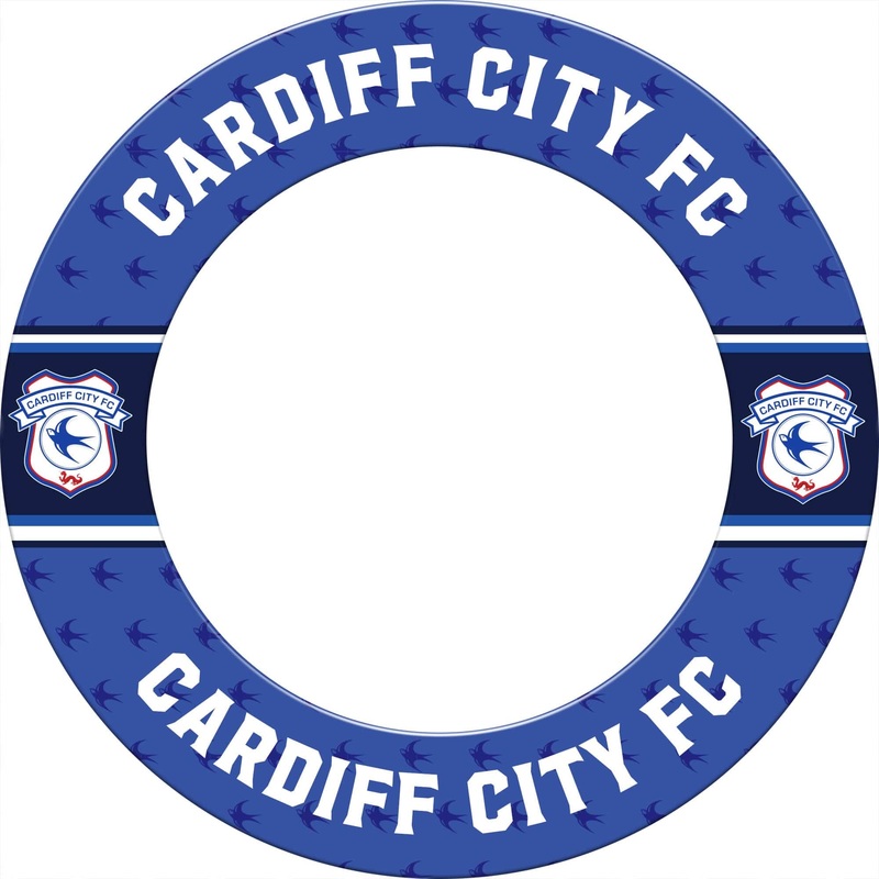 Cardiff City FC – Official Licensed – Dartboard Surround – S3 – Stripe Crest