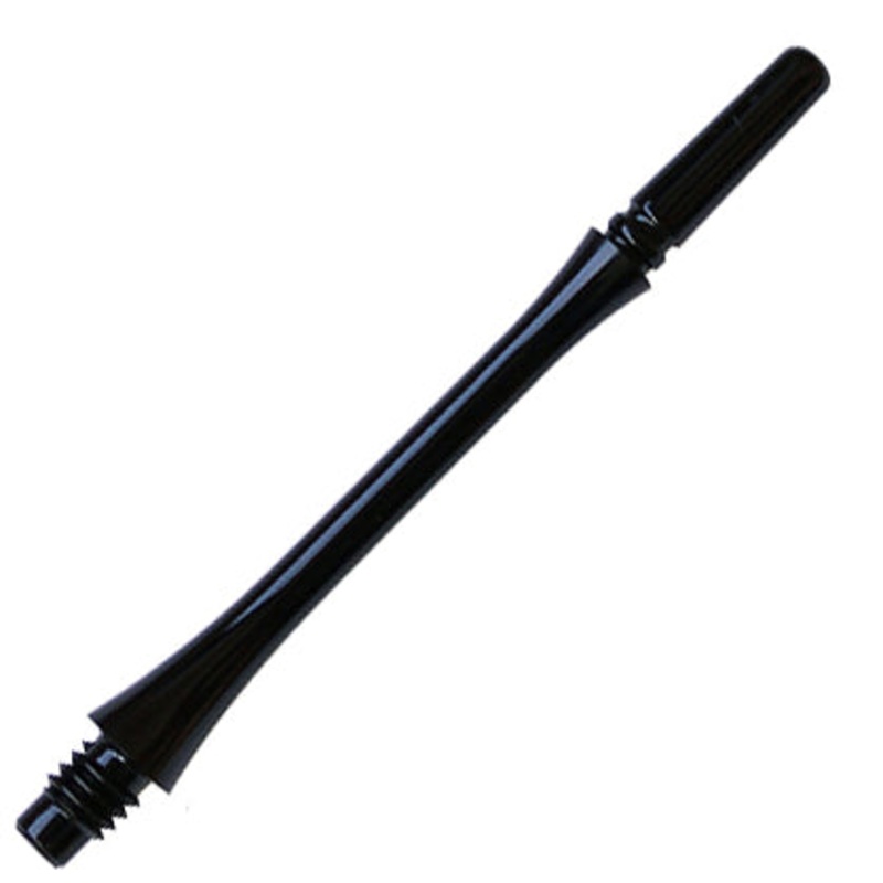Fit Flight Gear Slim Spinning Dart Shafts – Super Medium #6 (35.0mm) Black