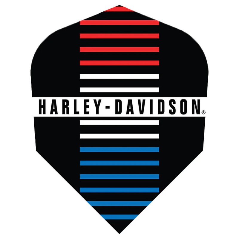 Harley-Davidson Stripes Dart Flights – Shape Shape 100 Micron Polymer