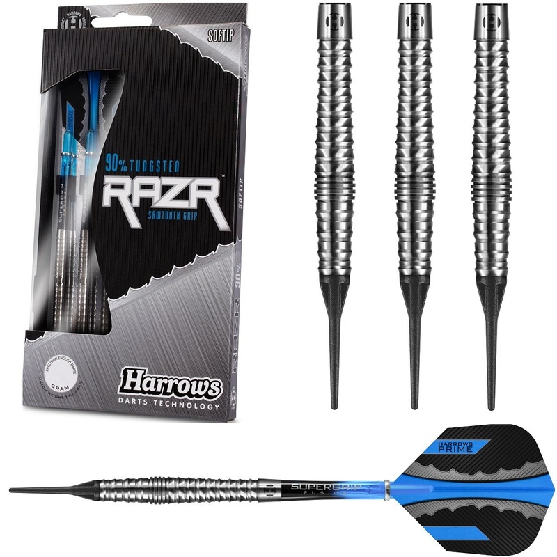 Harrows Razr Bulbous 90% Tungsten Soft Tip Darts 18 Gram