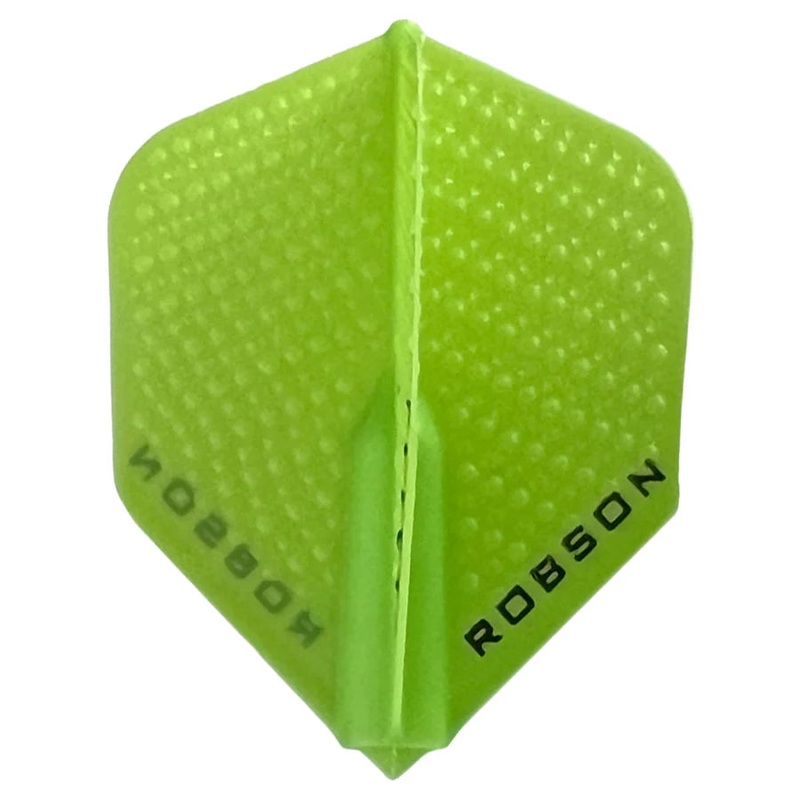 Robson Dimpled Plus Dart Flights – Shape Lime Green Shape 350 Micron Lime Green