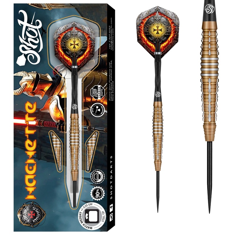 Shot Future Knights Darts – Steel Tip – 90% Tungsten – Hachette 23g