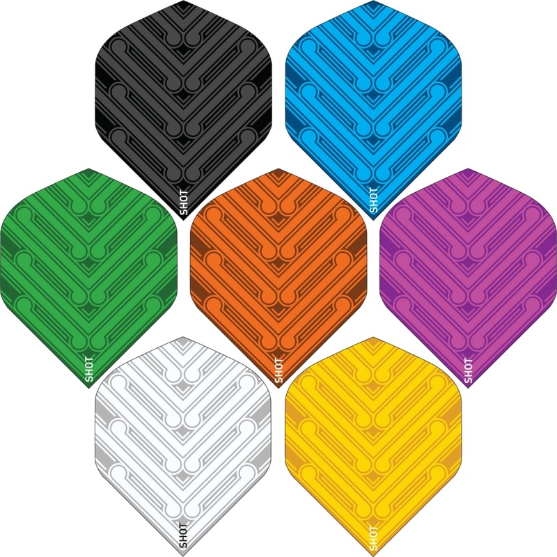 Shot – Manu – Big Wing Dart Flights Black