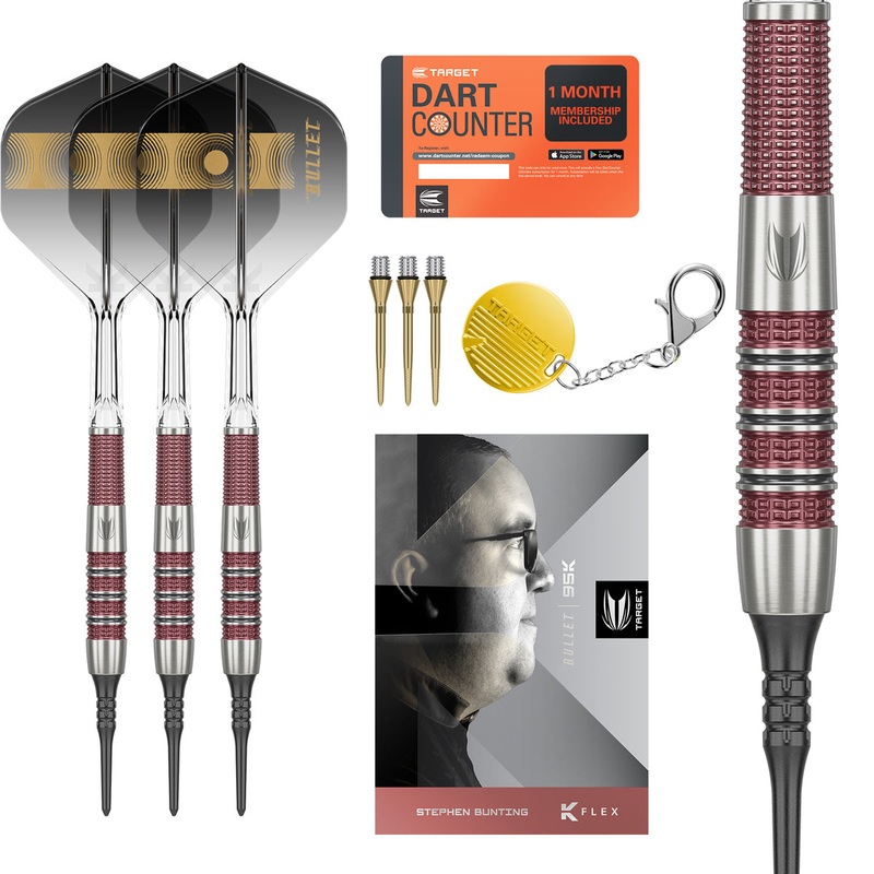 Stephen Bunting 95K 95% Tungsten Soft Tip Darts by Target 19 Gram