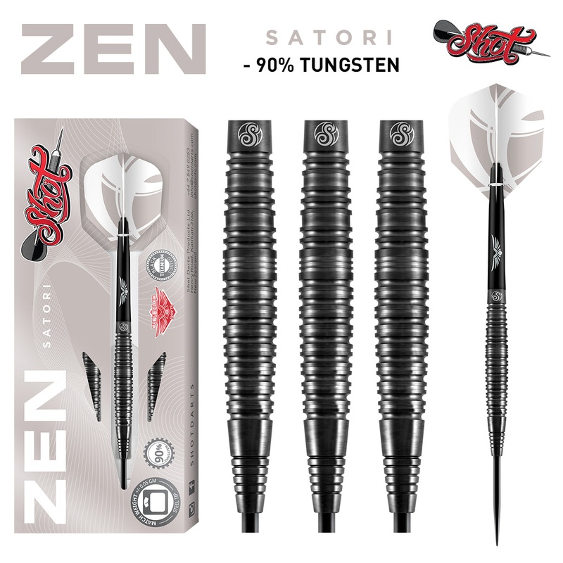 Zen Satori 90% Tungsten Steel Tip Darts by Shot 23 Gram