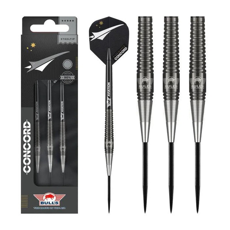 Bull’s NL Concord 90% Tungsten Steel Tip Darts 22 GRAM