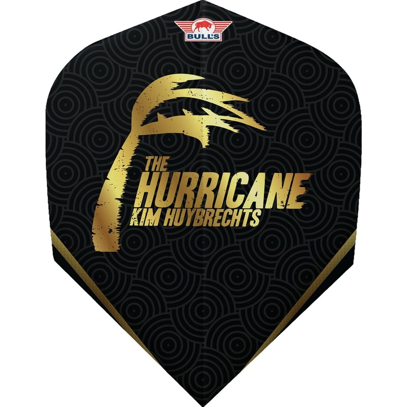 *Bulls Kim Huybrechts Dart Flights – 100 – No2 – Std – Hurricane – E2 Black