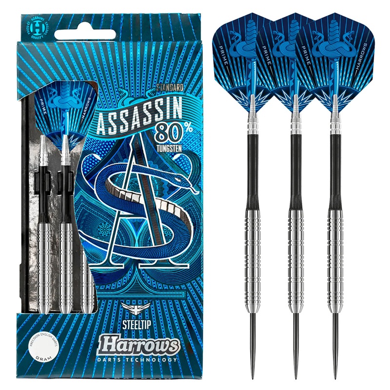 Harrows Assassin Ringed 80% Tungsten Steel Tip Darts 18 Gram