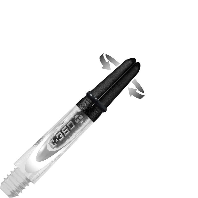 Harrows Carbon 360 Dart Shafts – Short Clear