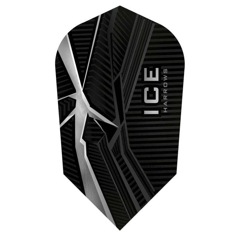 ICE Recut Clear Slim Dart Flights By Harrows Clear