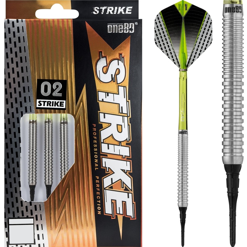 One80 Strike Darts – Soft Tip – S2 – Ringed 16g