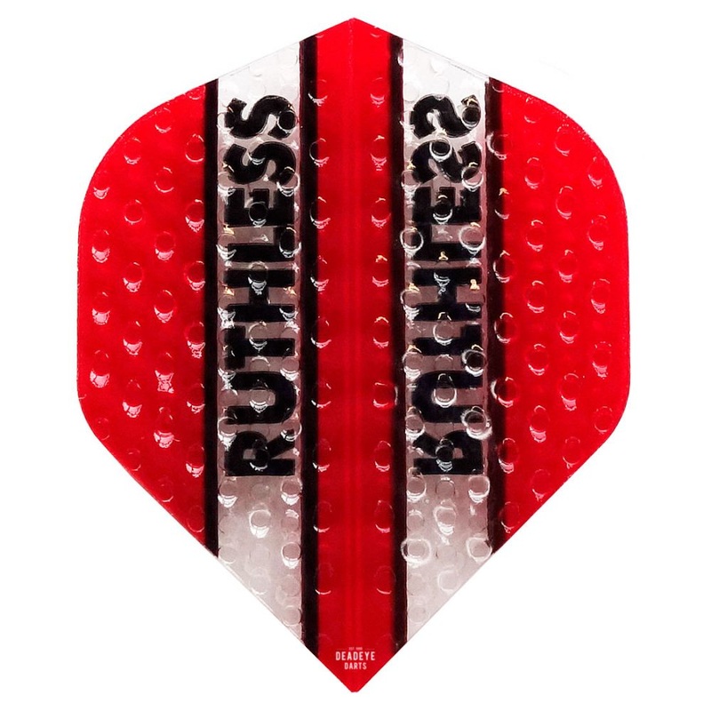 Ruthless Embossed Dart Flights Red No2 Standard