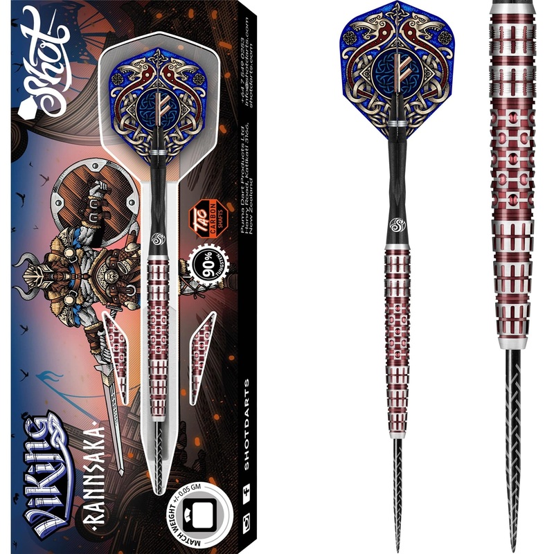 Shot Viking Darts – Steel Tip – 90% Tungsten – Rannsaka 22g