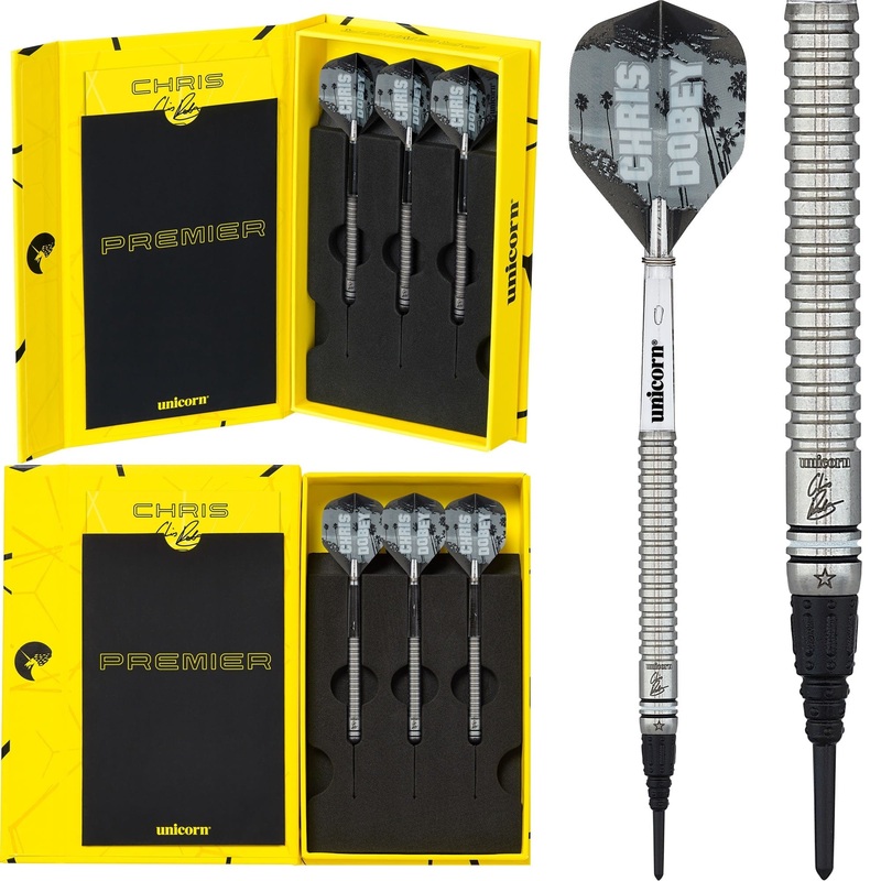 *Unicorn Chris Dobey Darts – Premier – Soft Tip Tungsten – Natural 18g