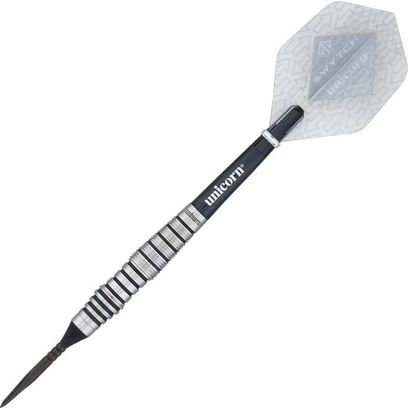 Unicorn Swytch Steel Tip Darts – 23gm Black