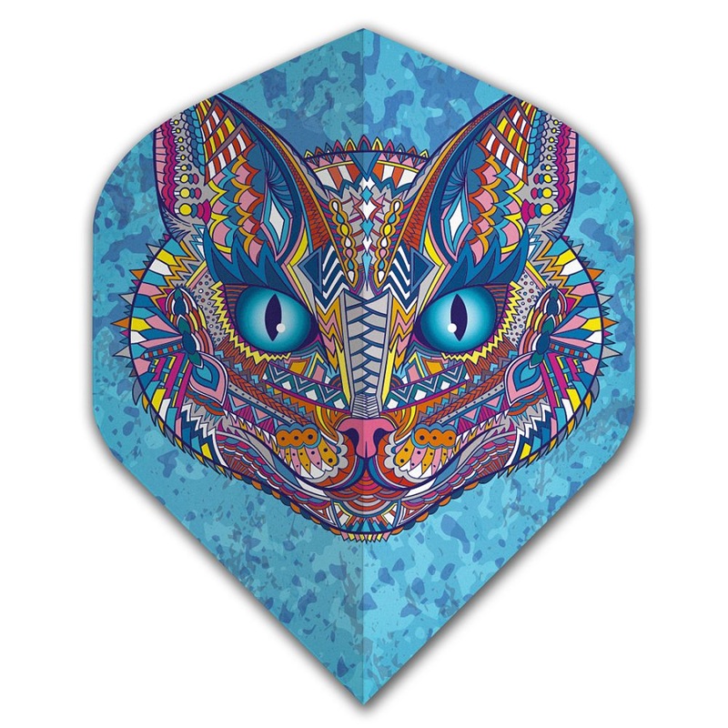 Deadeye Super Metronic Ornate Cat Dart Flights No2 Standard