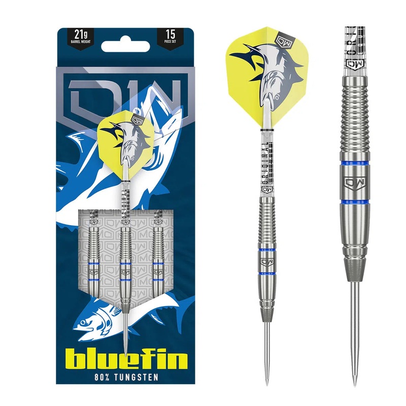 DW Bluefin 80% Tungsten Steel Tip Darts 21 GRAM