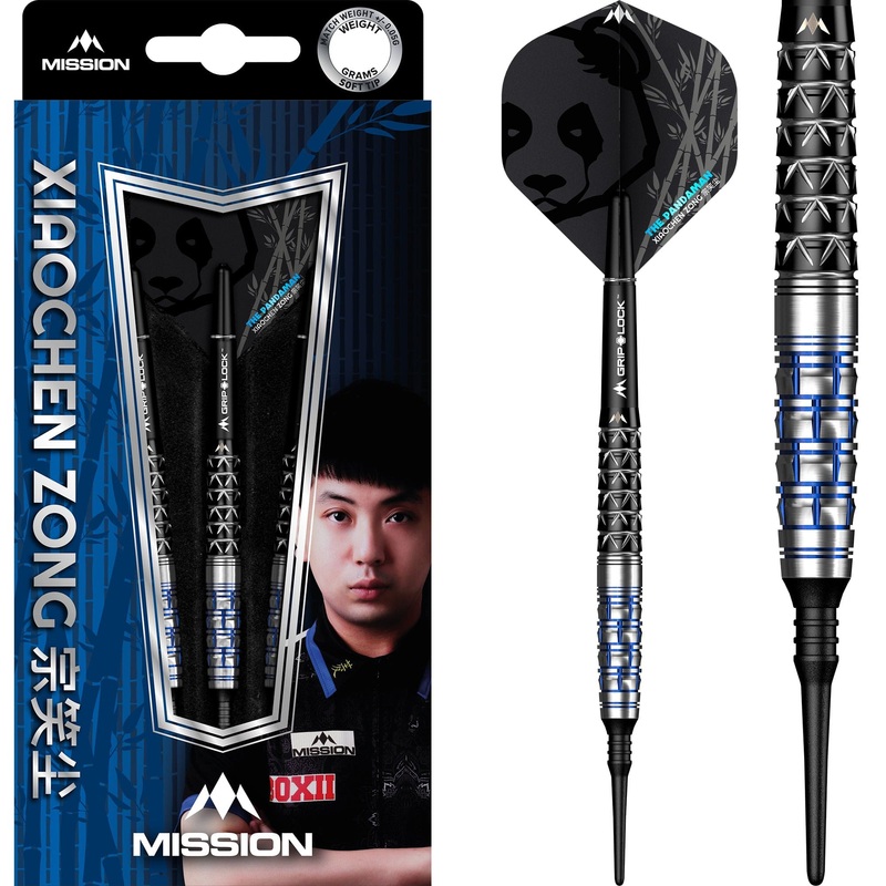 *Mission Xiaochen Zong Darts – Soft Tip – Pandaman – Black & Blue 22g
