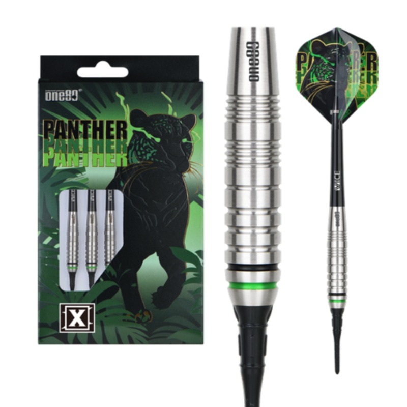 One80 Panther-X 18 gram 80% Tungsten Soft Tip Dart Set