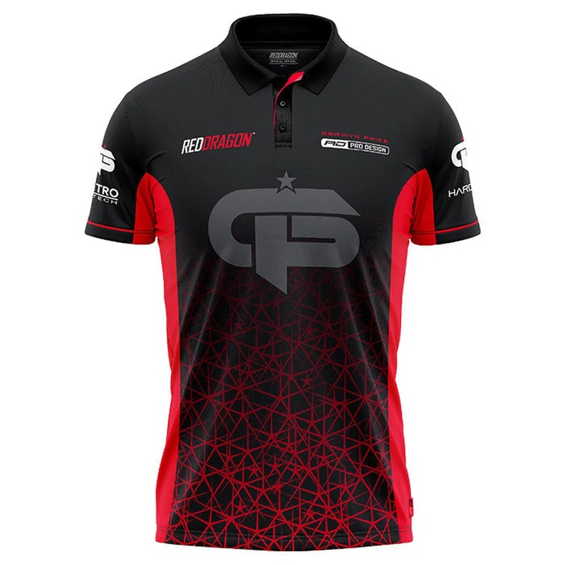 Red Dragon Gerwyn Price Signature Red Polo Small