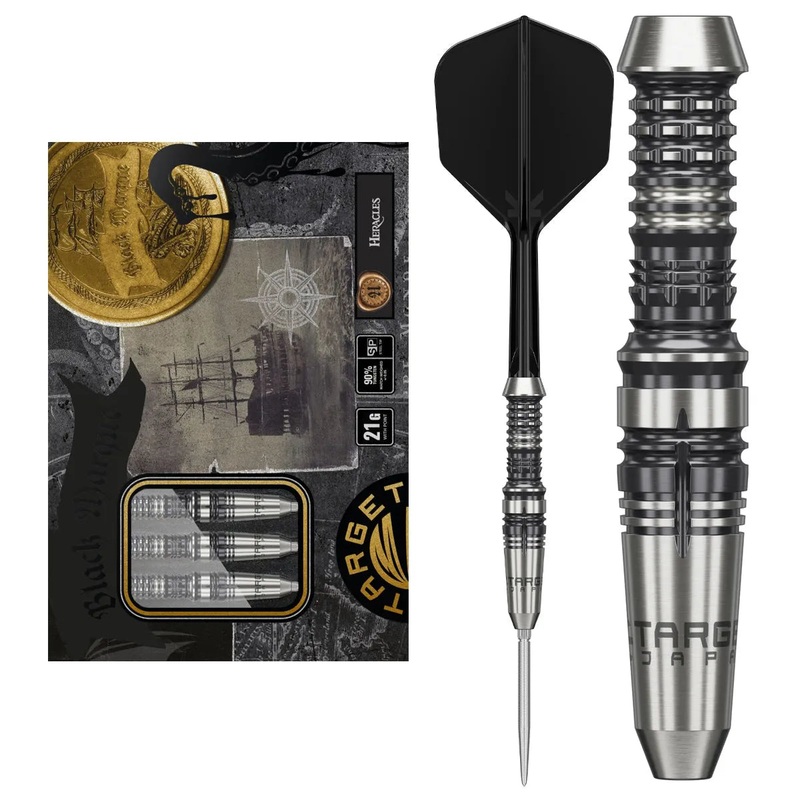 Target Japan Black Marque Heracles Gen 2 SP 90% Tungsten Steel Tip Darts 21 GRAM