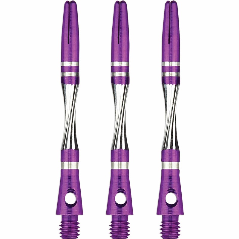 Unicorn Twist Dart Shafts – Aluminium Stems – Purple Medium