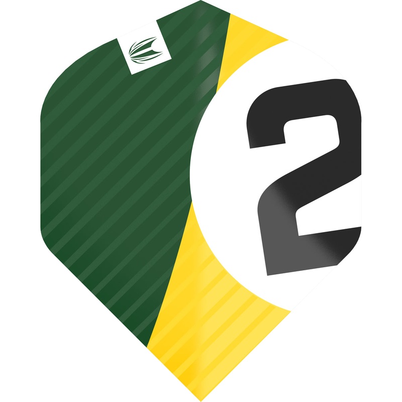 Chicane Pro.Ultra Green No2 Dart Flights by Target 3 Sets