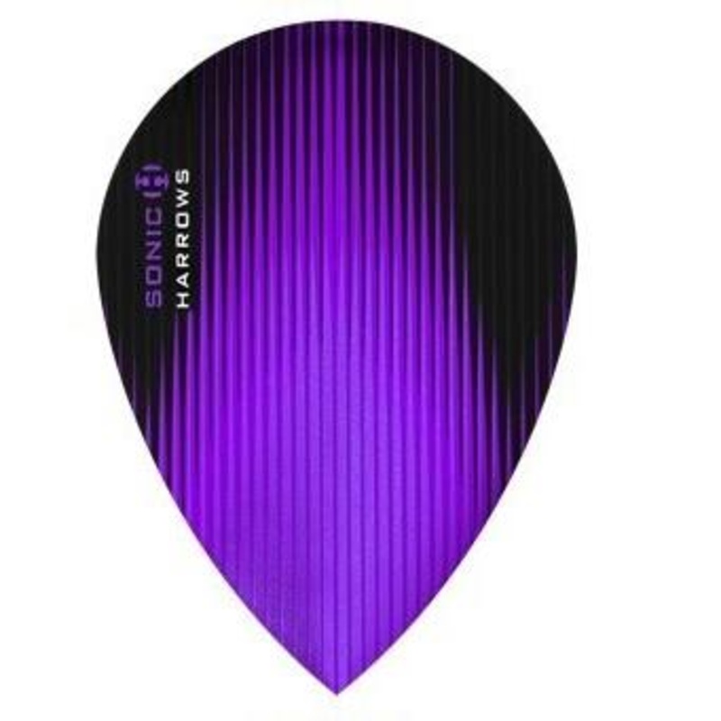 Harrows Sonic Pear Purple Dart Flights Purple