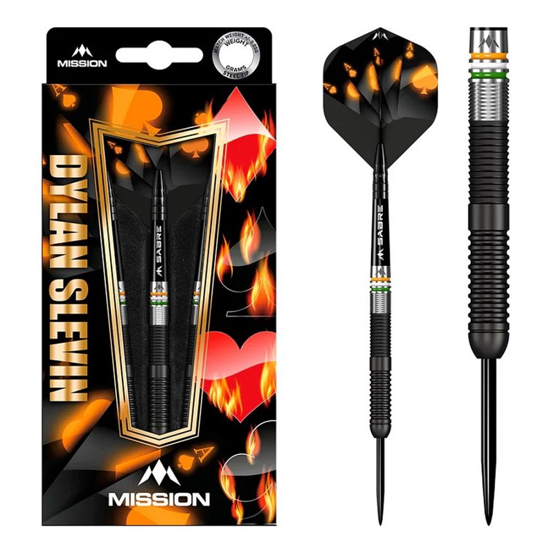 Mission Dylan Slevin 90% Steel Tip Darts Oceans 21 grams