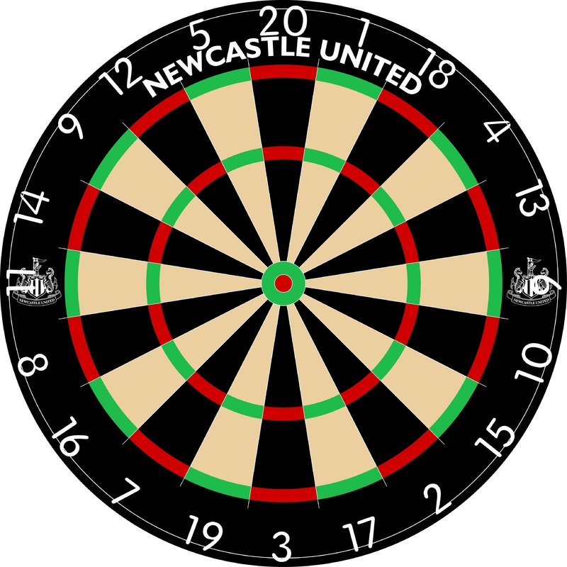 Newcastle United FC – Official Licensed – Professional Dartboard – Crest and Wordmark