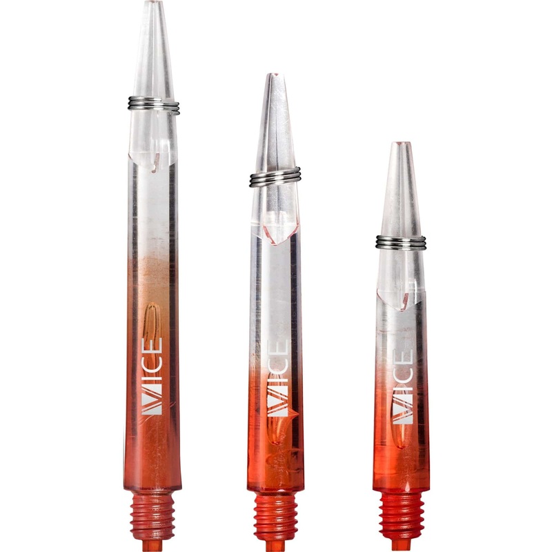 One80 Vice Gradient Shafts – Clear – Red Medium