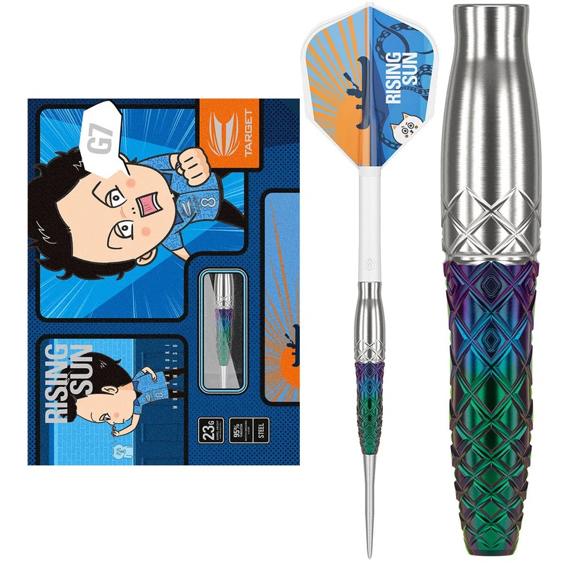 Target Japan Haruki Muramatsu Rising Sun G7 95% Tungsten Steel Tip Darts 23 GRAM