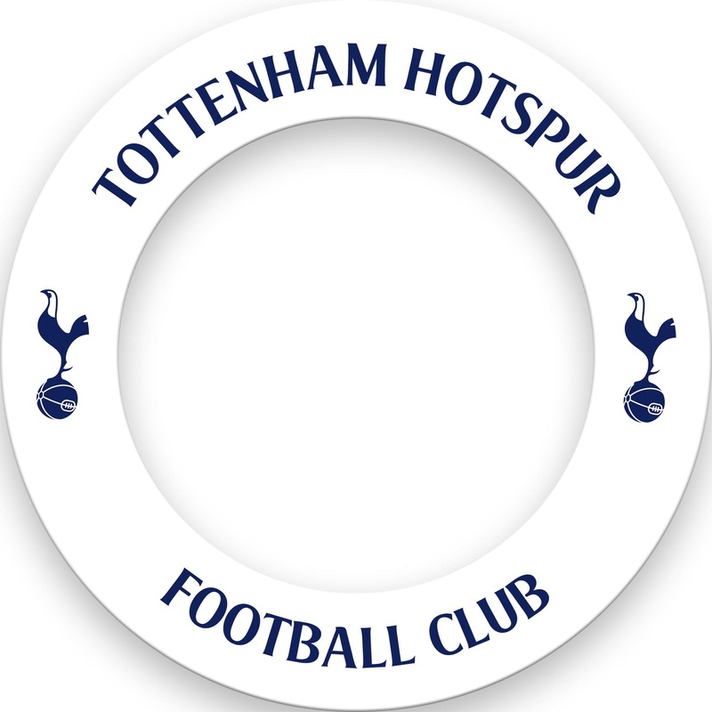 Tottenham Hotspur Dartboard Surround – Official Licensed – Spurs – S1 – White