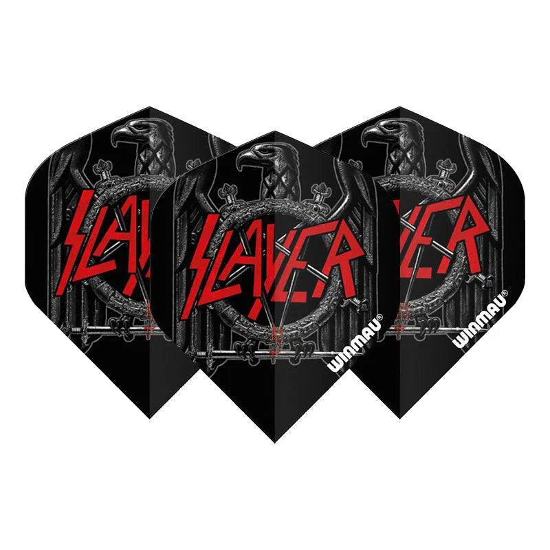 Winmau Rock Band Extra Thick Standard Slayer Black Eagle Black & Red Flights