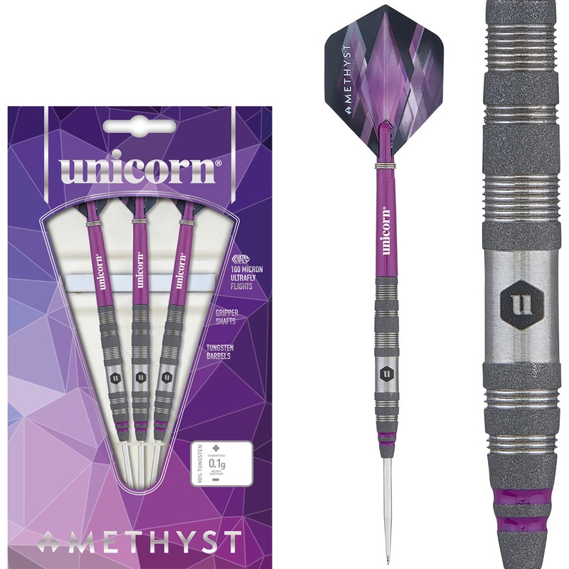 Amethyst 2 90% Tungsten Steel Tip Darts by Unicorn 19 Gram