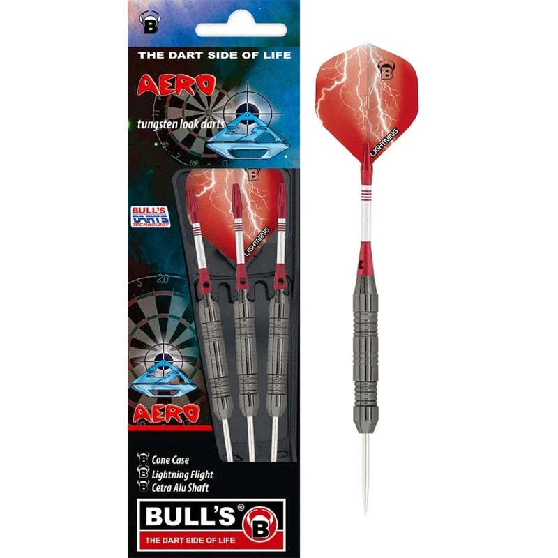 BULL’S Aero 22 gram Brass Steel Tip Dart Set
