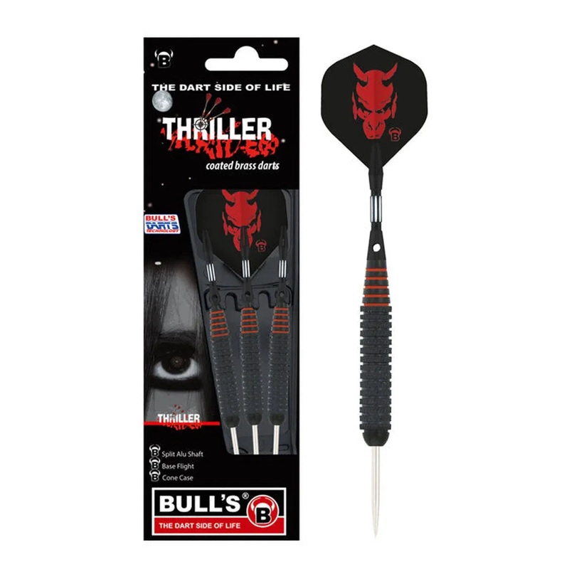 BULL’S Thriller 24 gram Brass Steel Tip Dart Set